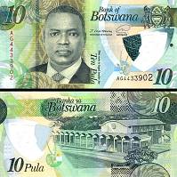 *10 Pula Botswana 2020 (2021) P36b UNC - Kliknutím na obrázok zatvorte -